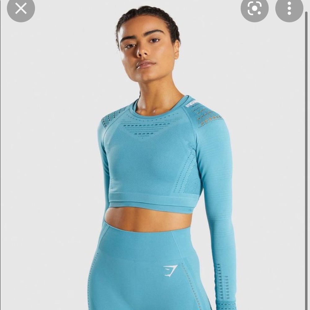 Gymshark flawless knit crop top